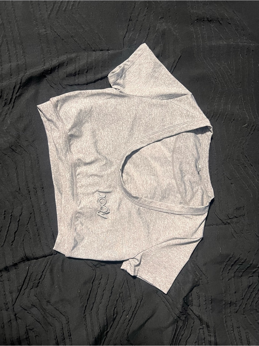 Body By Raven Light Grey Cropped Tee
